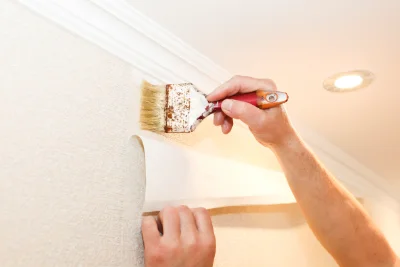 Pose de papier peint à Mervans — revêtements muraux et toiles de verre